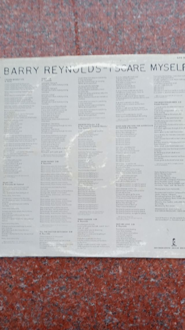 Vinile Barry Reynolds - I Scare Myself