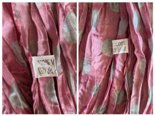 2 foulards viscosa rayas y lunares, uno de Parfois