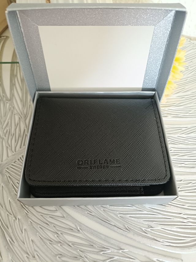 Cartera Oriflame Hombre - Negra