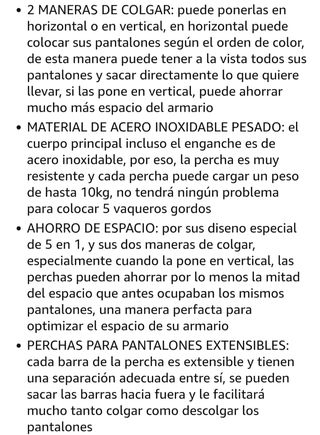 Perchas multiusos 4x - Ahorro espacio