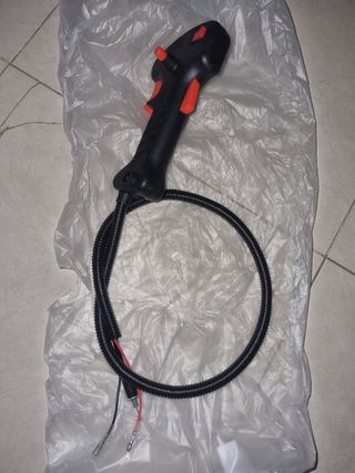 Acelerador desbrozadora c/mango y cable