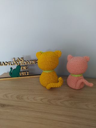 2 Gatitos Amigurumi tejidos a crochet