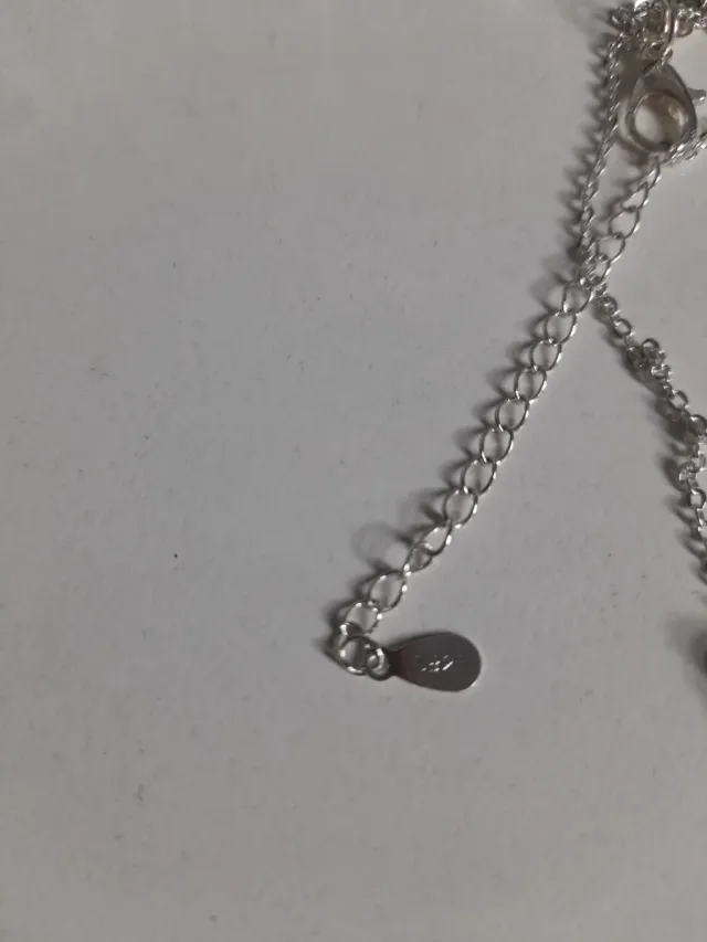 Conjunto plata 925: Collar y pendientes