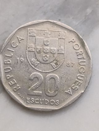 20 Escudos Portogallo 1987
