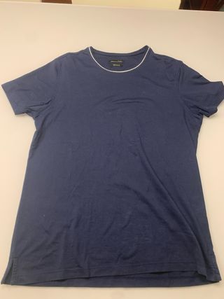 Camiseta Massimo Dutti azul marino