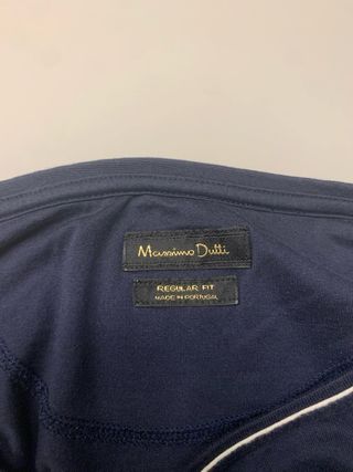 Camiseta Massimo Dutti azul marino