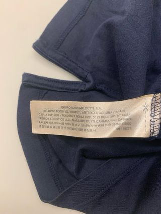 Camiseta Massimo Dutti azul marino
