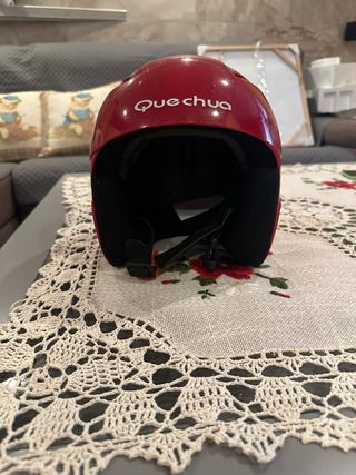 Casco Esquí Quechua 52-56mm Rojo
