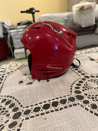 Casco Esquí Quechua 52-56mm Rojo