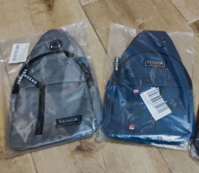 Bandolera hombre azul