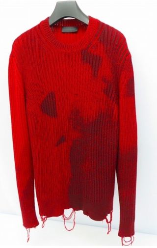 Jersey Diesel Black Gold Rojo Deshilachado 