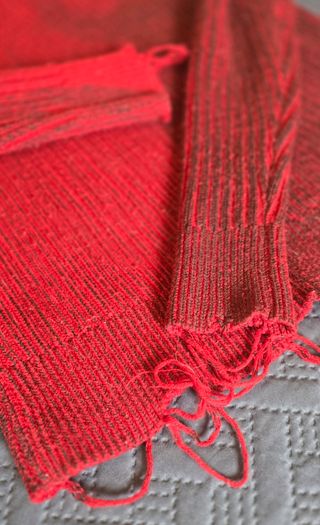 Jersey Diesel Black Gold Rojo Deshilachado 