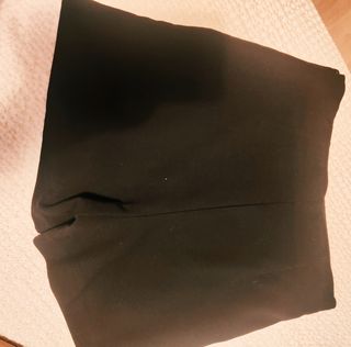 Falda pantalón negra Stradivarius - S
