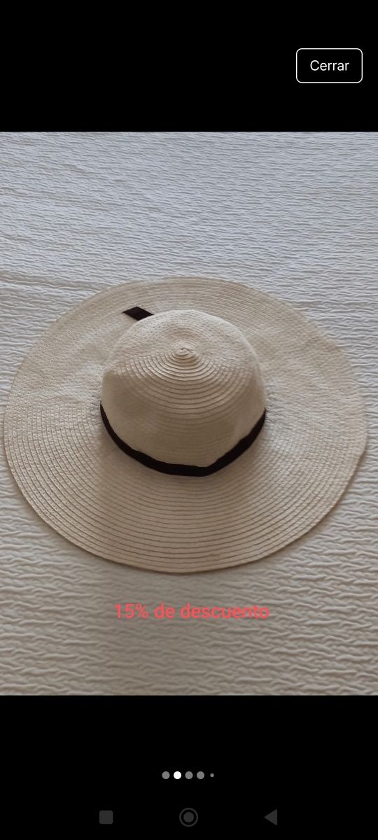 Pamela beige - Sombrero playa