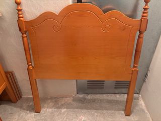 Cabecero cama 90cm, de madera de pino