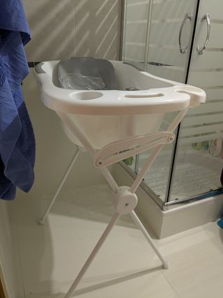 Bañera Bebé Olmitos Plegable Gris