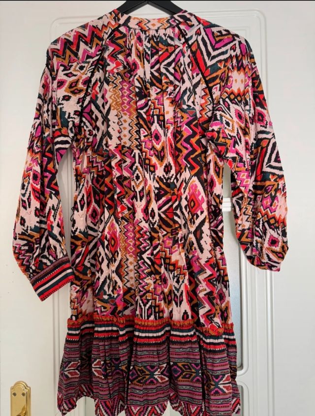 Vestido étnico de Zara multicolor talla S