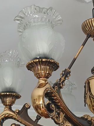 Lámpara techo vintage 5 luces