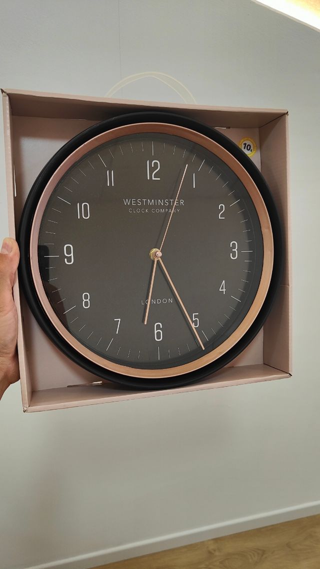 Reloj Atmosphera - Negro y Oro rosado