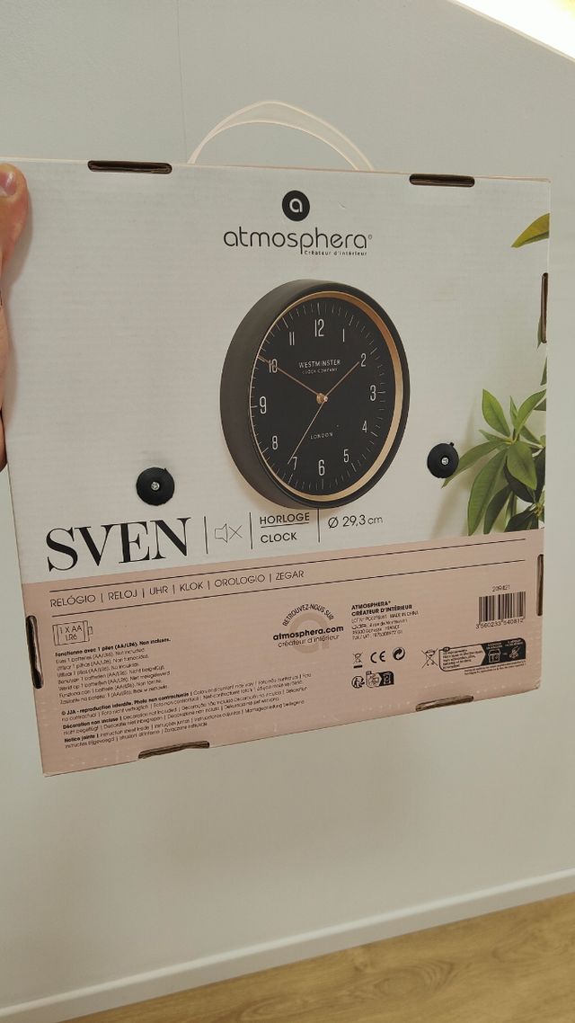 Reloj Atmosphera - Negro y Oro rosado