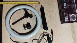 Aro Luz LED Regulable + Soporte Móvil