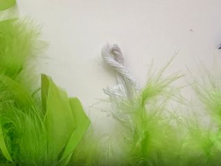 Boas plumas fiesta - azul y verde