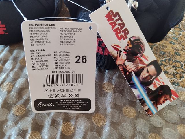 Pantuflas Darth Vader Star Wars Niño