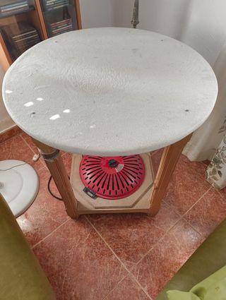 Mesa camilla con brasero eléctrico