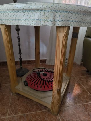 Mesa camilla con brasero eléctrico