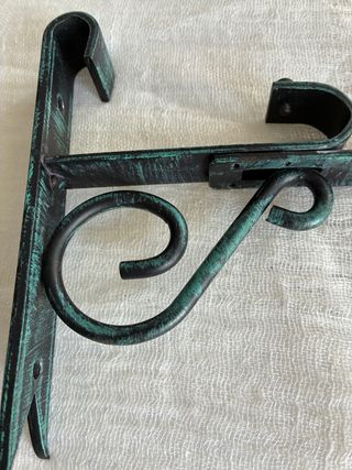 Soportes cortina metal - 2uds y argollas