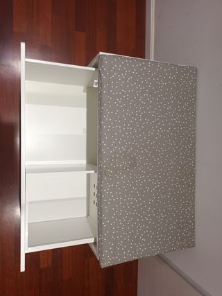 Banco almacenaje infantil blanco con cojin