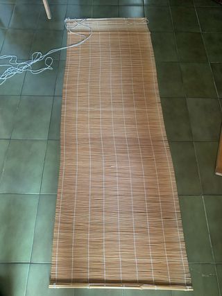 Estor bambú enrollable beige