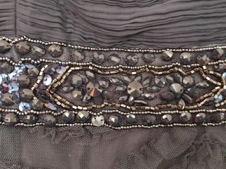 Vestido azul marino fiesta. Talla L