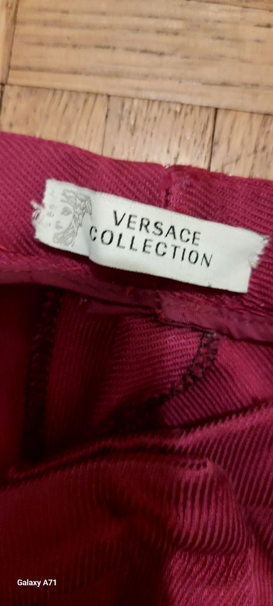 Pantaloni Versace Collection fucsia