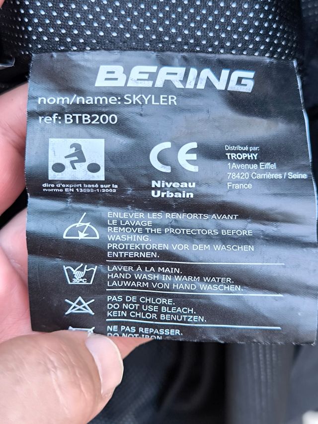 Chaqueta moto Bering Skyler Hombre