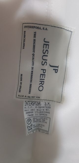 Vestido novia nuevo jesus peiro