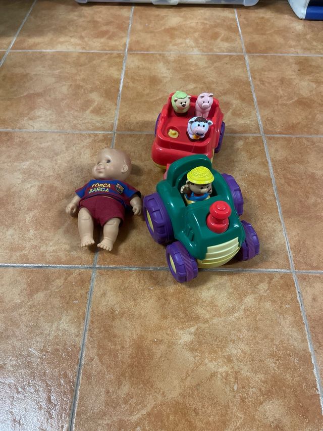 Tractor musical + Muñeco Barça