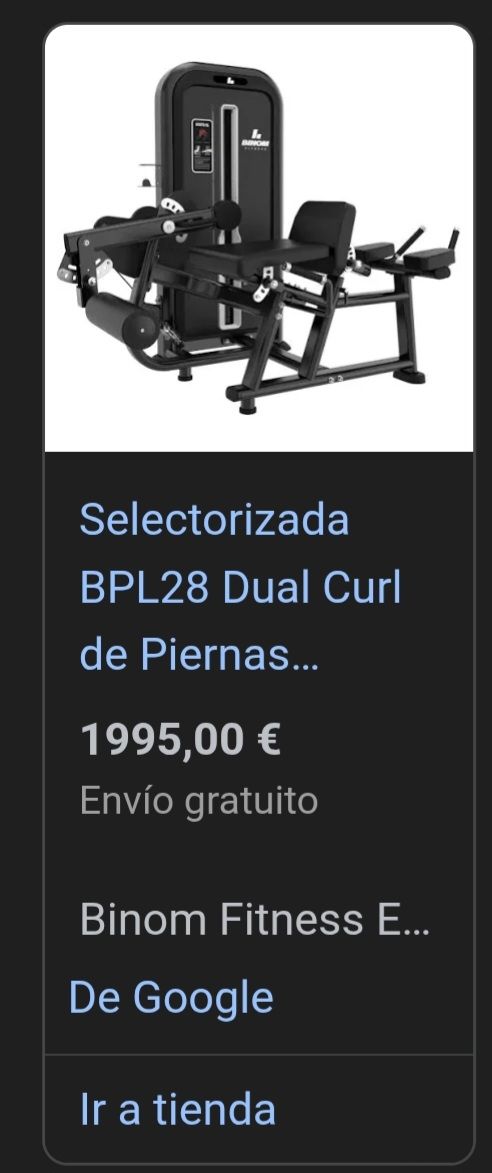 Máquina Dual Cuádriceps-Isquio tumbado Binom 