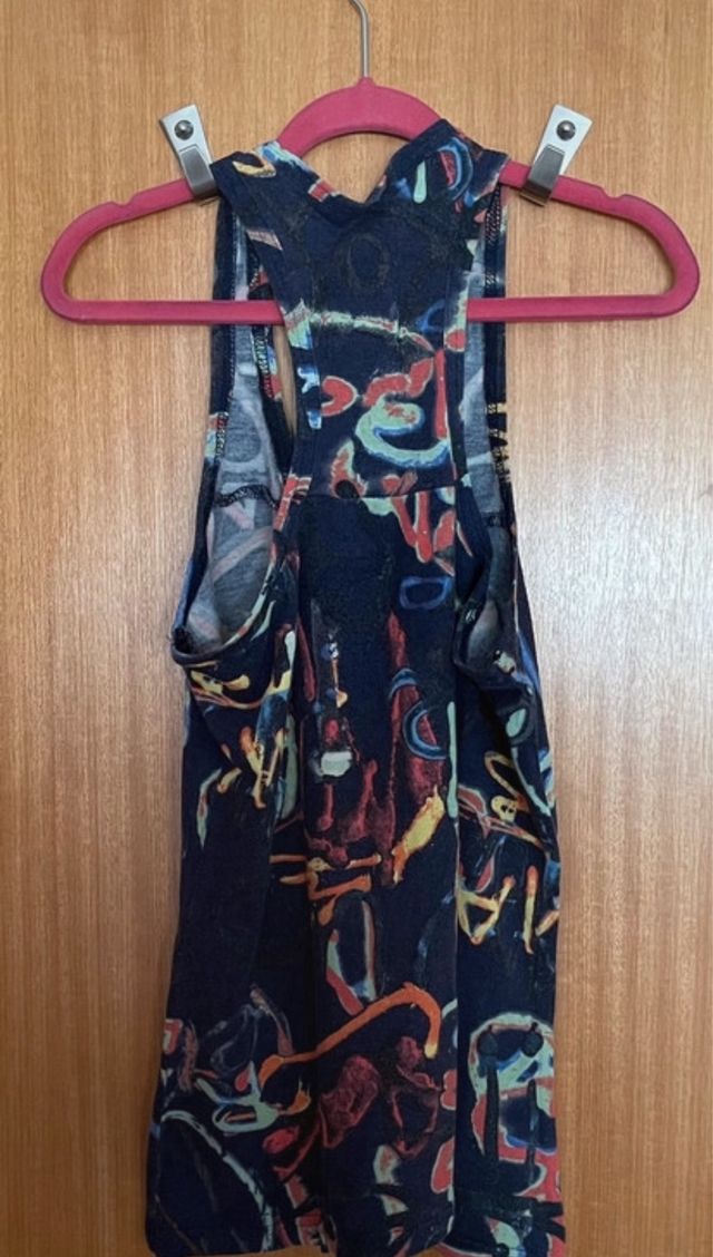 Top cavas multicolor