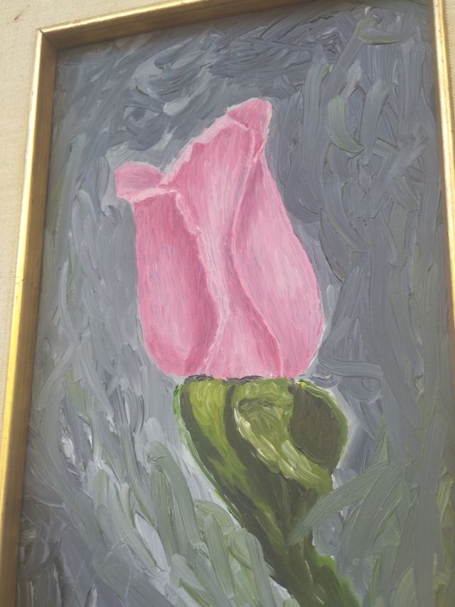 Dipinto Rosa Vintage