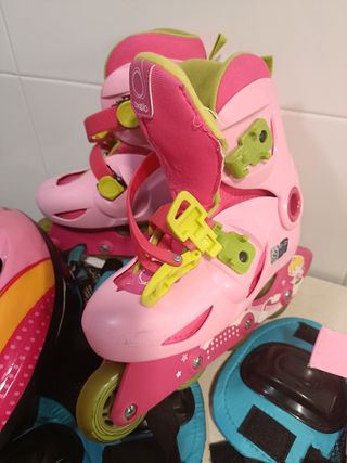 Patines niña rosa talla 32-33