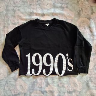 Felpa nera OVS stampa 1990'S