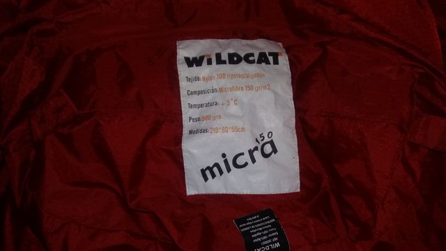 Saco dormir Wildcat rojo