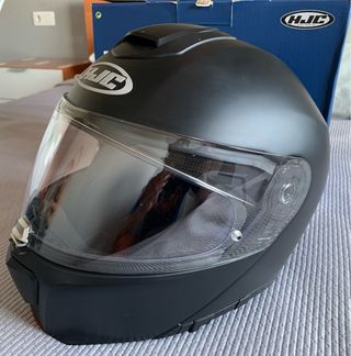 Casco moto HJC RPHA 90 modular negro mate talla S
