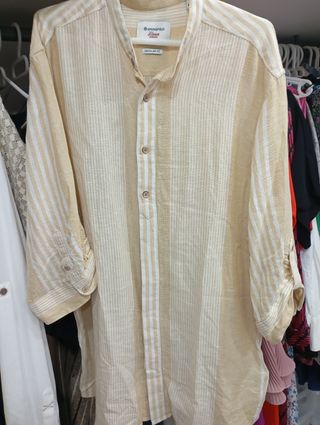 Camisa Springfield beige rayas