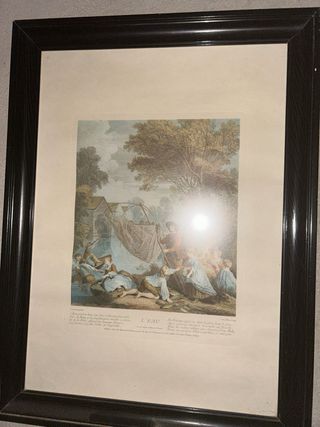 2 grabados antiguos: La Tierra & El Agua