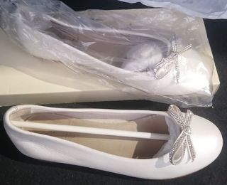 Zapatos Comunión niña 36 blancos