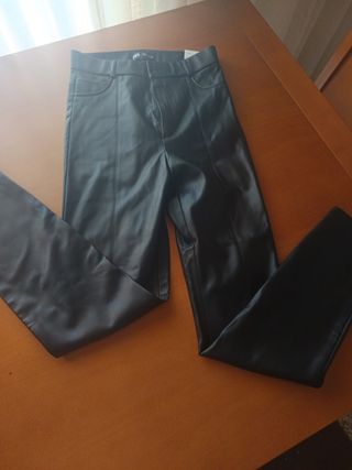 Leggings Zara símil cuero - Talla S