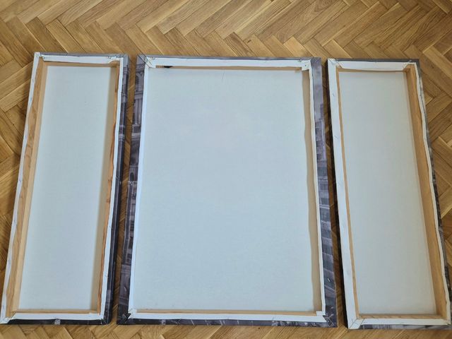 Tríptico Gran Vía Madrid - Blanco y Negro