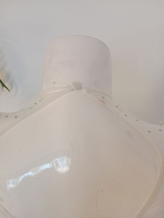 Vestido blanco pedreria fiesta transparente